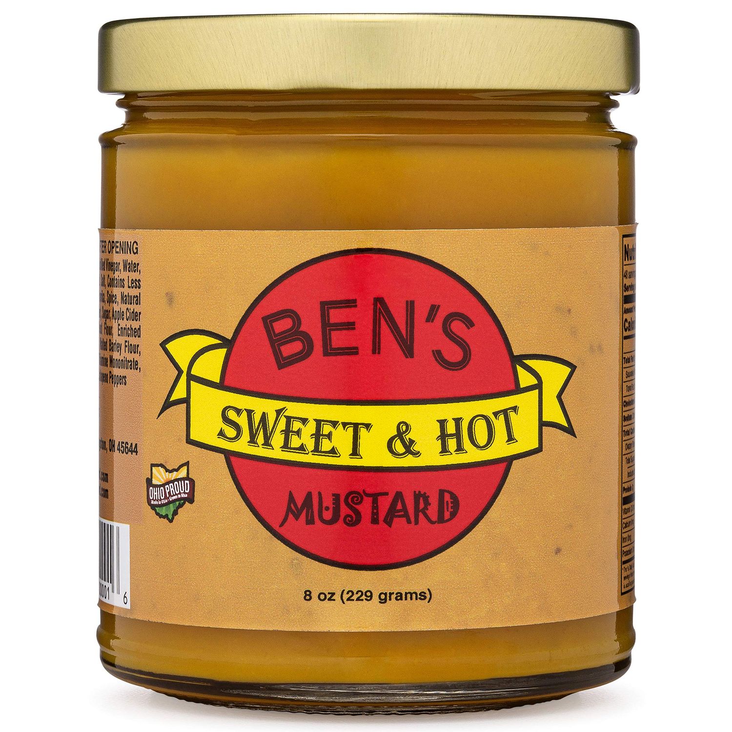 Ben&#39;s Sweet &amp; Hot Mustard Spicy Mustard Dipping Sauce and Yellow Mustard Spread Deli Mustard All Natural Mustard Sweet &amp; Hot 8 oz
