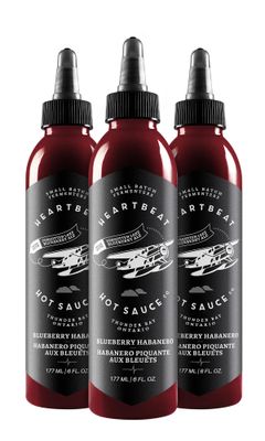 Heartbeat Hot Sauce Co. Blueberry Habanero, 6 oz. 3 pack