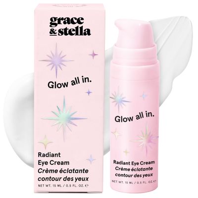 grace &amp; stella Under Eye Cream Anti Aging - Brigthening Cream with Retinol &amp; Caffeine - Reduce Dark Circles, Wrinkles, Puffiness - with Niacinamide, Peptides - Vegan Skincare - Free(0.5 fl.oz / 15ml)