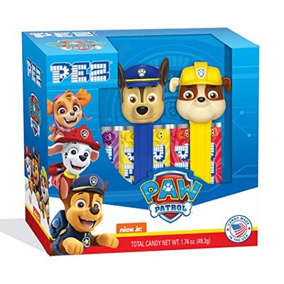 PAW Patrol PEZ Gift Set (2 PEZ Candy Dispensers 6 Pack Refills).