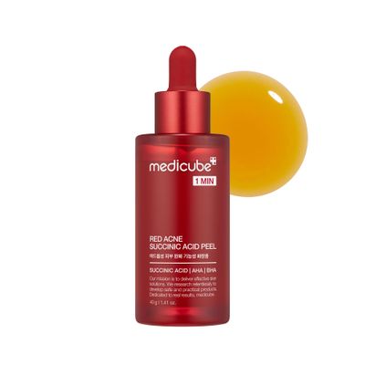 Medicube 21% Acid Wash-off Exfoliant (AHABHASuccinic Acid), Wash-off Resurfacing Serum, Best for bumpy, breakout-prone skin, Korean Skincare (1.41fl.oz.)