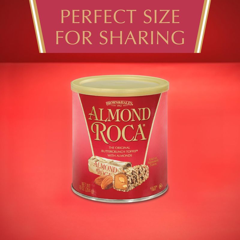 Almond Roca Buttercrunch Toffee with Almonds, 10 oz by Almond Roca