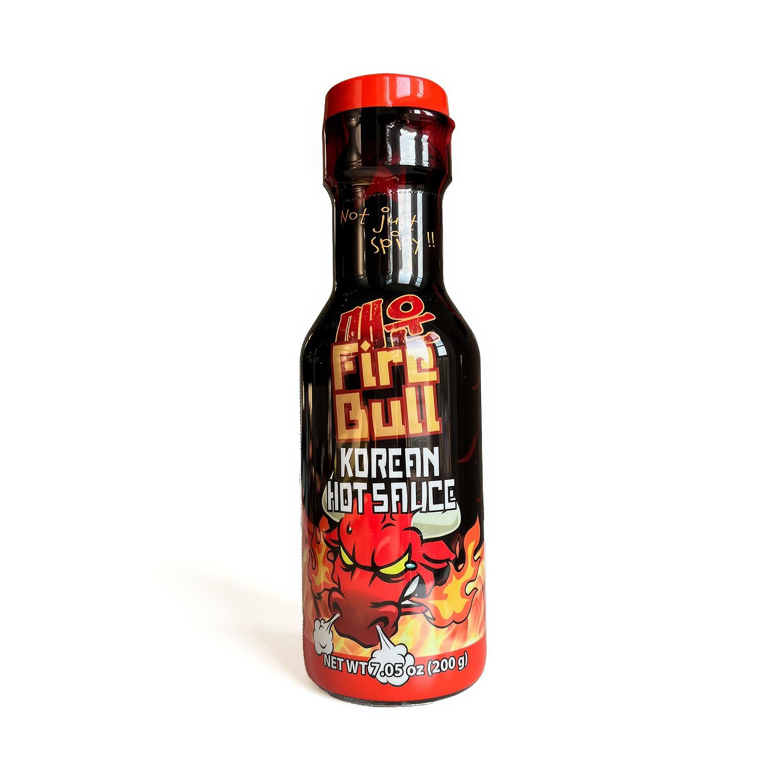 Fire Bull Korean Hot Sauce Authentic Spicy Stir-Fry Sauce Versatile Condiment for Noodles, Meats, and More (7.05 oz Bottle)