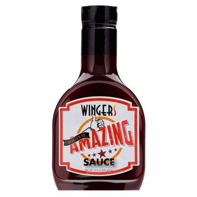 WINGERS Amazing Sauce (Original, 22.6 oz), Sweet &amp; Spicy Wing Sauce, Mild Heat Grilling and Dipping Sauce for Chicken, Pork, Beef and Seafood (1 Pack)