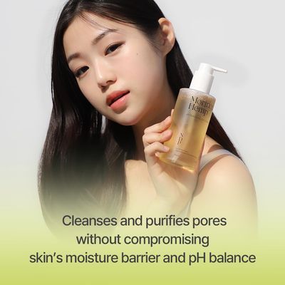 NATURAL DERMA PROJECT Moringa Hemp Gel Cleanser (200ml / 2.76 Fl oz) pH Balance, Nourishing Facial Cleansing, Daily Mild Face Wash for Sensitive Skin, NDP