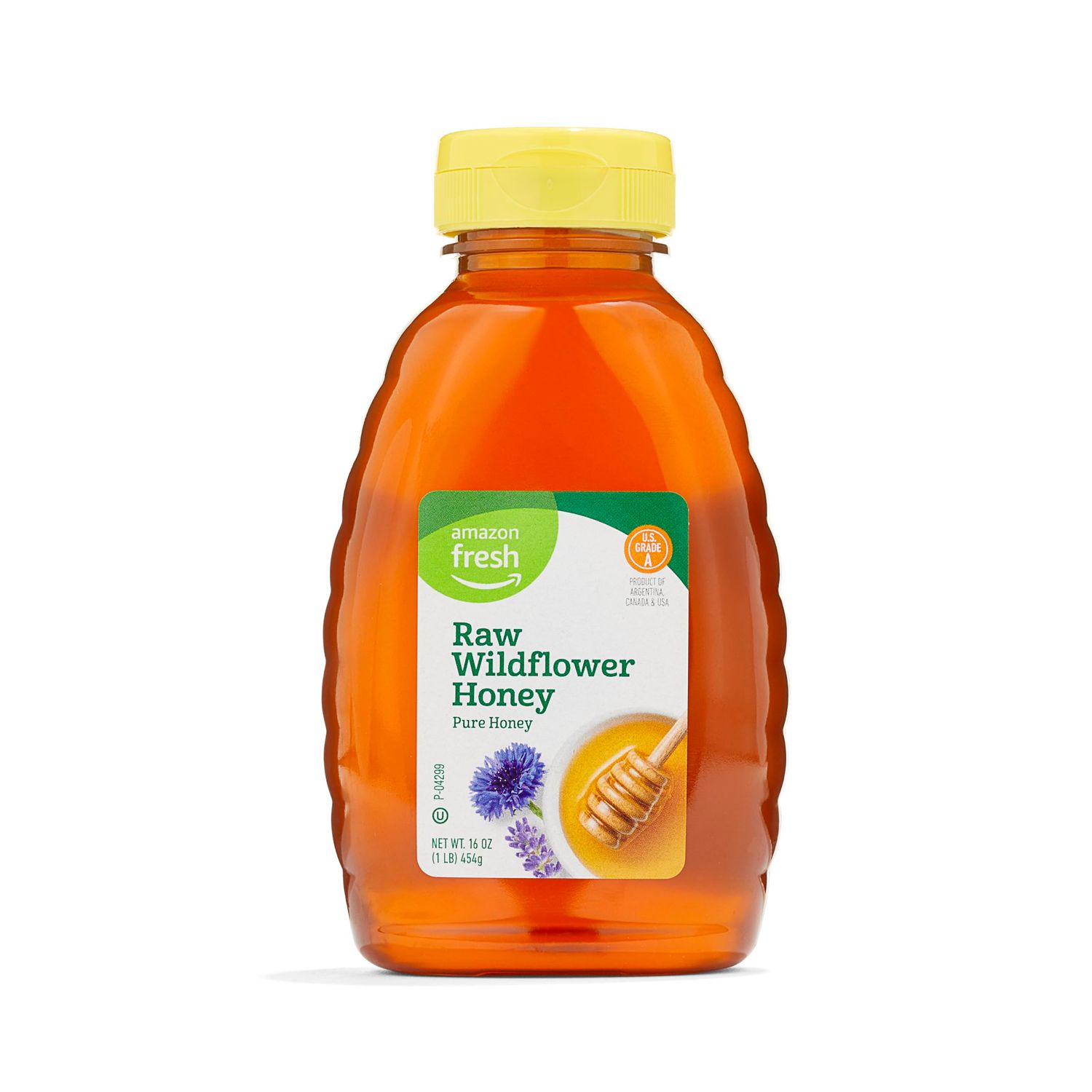 Amazon Fresh, Raw Wildflower Honey, 16 Oz