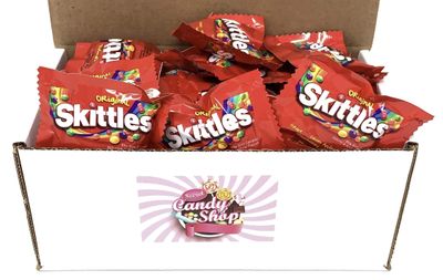 Secret Candy Shop Skittles Original Flavors Fun Size Packet Bulk in a Box (Pack of 50)