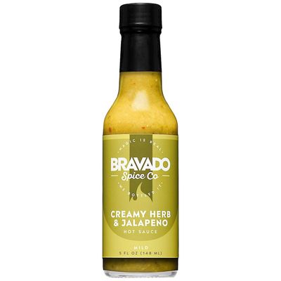 BRAVADO SPICE Creamy Herb &amp; Jalapeno Hot Sauce, 5 FZ