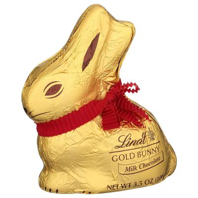 Lindt Gold Bunny Basket, Milk Chocolate, 3.5 Ounce
