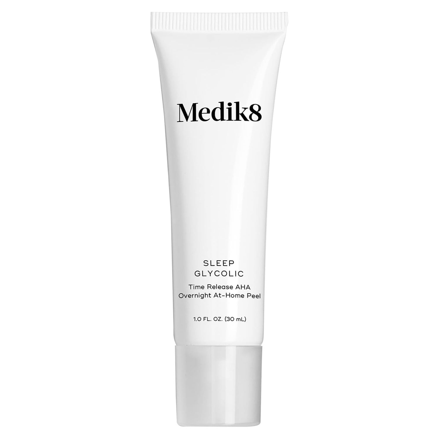 Medik8 Sleep Glycolic - Exfoliating Glycolic Acid At Home Face Peel - Overnight AHA Anti-Aging Skin Treatment - Glycerin and Korean Clover - 1.0 oz
