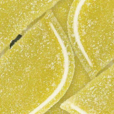 Boston Fruit Slice Individually Wrapped Gourmet Gummy Candy 5lb Case (Lemon)