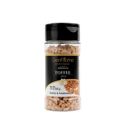GranAroma Toffee Bits, Rich, Buttery, and Sweet - Perfect for Baking, Toppings, and Snacks (2.4 Ounce)