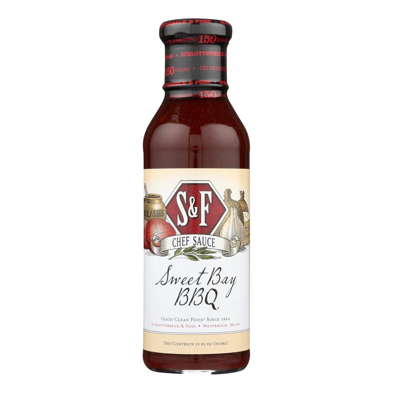 SCHLOTTERBECK &amp; FOSS Sweet Bay BBQ Sauce, 12 FZ