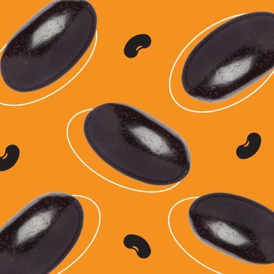 JustBorn Black Licorice Jelly Beans - 2 Pound Bulk Pack - Old-Fashioned Candy
