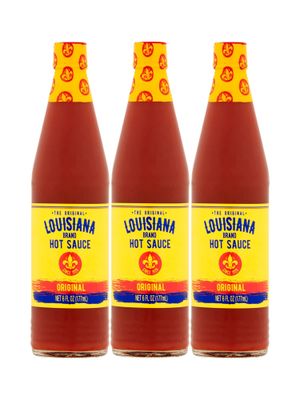 Louisiana Brand Hot Sauce, The Original Perfect Hot Sauce (6 Ounce (Pack of 3))