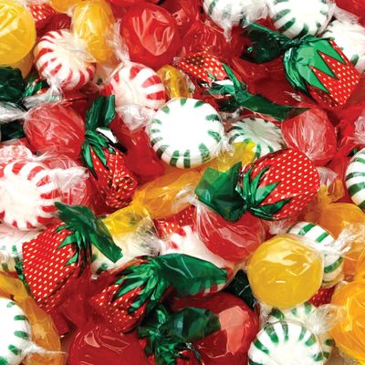 Old-Fashioned Hard Candy Assortment - 3 Pound Bulk Pack (About 225 Count) - Strawberry Bon Bons, Cinnamon, Butterscotch, Fruit Flavors