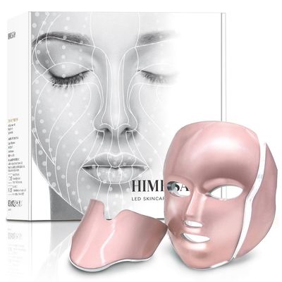 HIME SAMA Led Face Mask, FSA/HSA Eligible, 7 Colors Light Mask for Face, Blue &amp; Red Light Face Mask Anti-aging, Korean Professional Technology Led Light Mask for Face and Neck A-021