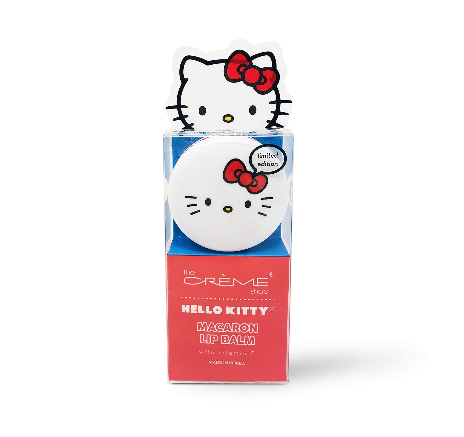 The Crme Shop x Hello Kitty Macaron Lip Balm, Korean Lip Balm with Shea Butter and Vitamin E - Mixed Berry