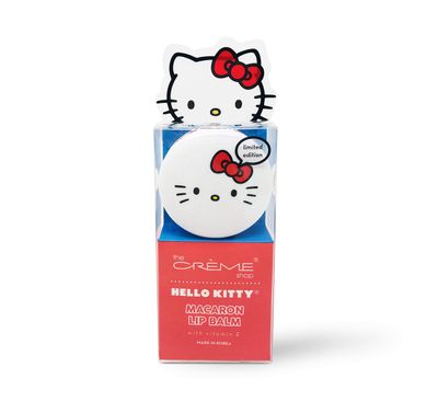 The Crme Shop x Hello Kitty Macaron Lip Balm, Korean Lip Balm with Shea Butter and Vitamin E - Mixed Berry