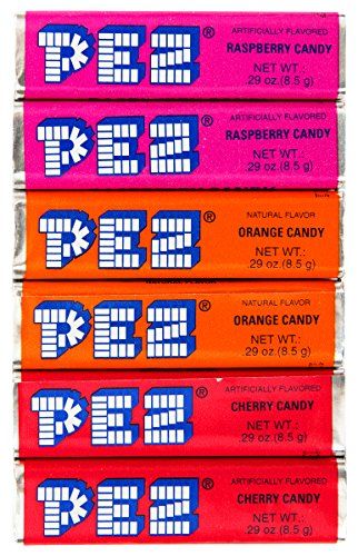 Pez Candy Refill 6 Rolls Fruit Flavors