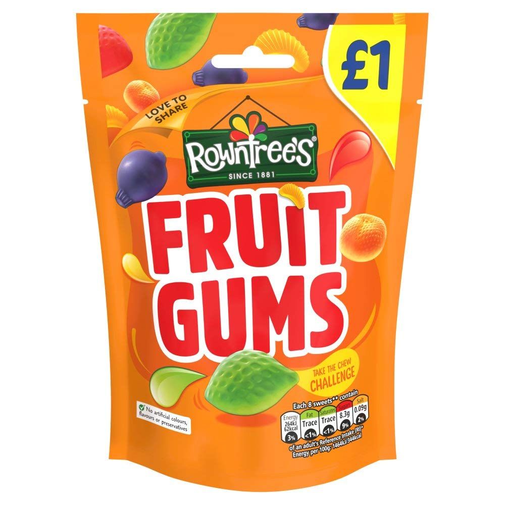Rowntree&#39;s Fruit Gums 120g (Pack of 10)