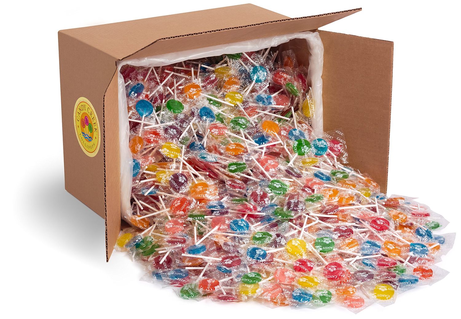 Classic 9 Fruit Lollipop Flavors, No Rootbeer, 880 Count, Nut Free - Candy Creek Lollipops