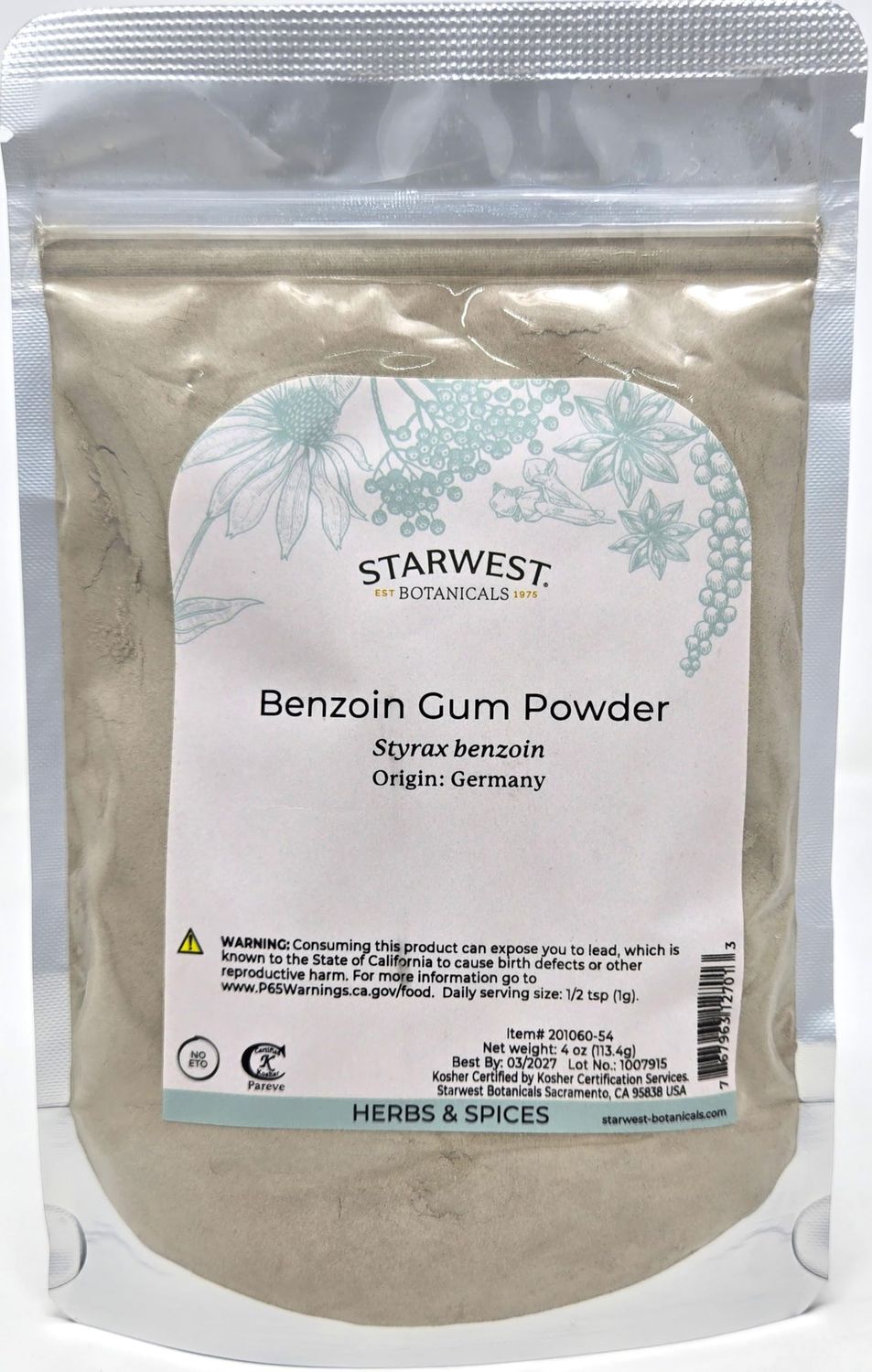 Benzoin Gum Powder