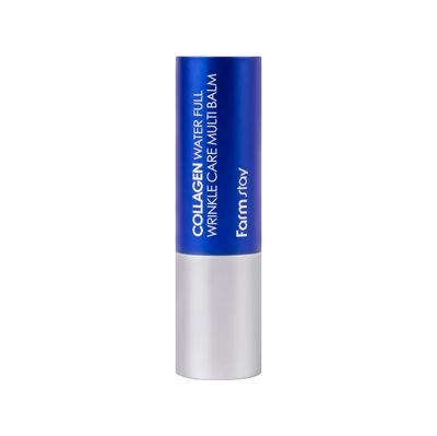 Farmstay Collagen Water Full Wrinkle Care Multi Balm - All-in-one Multi Balm Stick, Easy to carry, Frequent care, Wrinkle improvement, Glass skin, Glowy skin, Korean Skin Care, K-Beauty