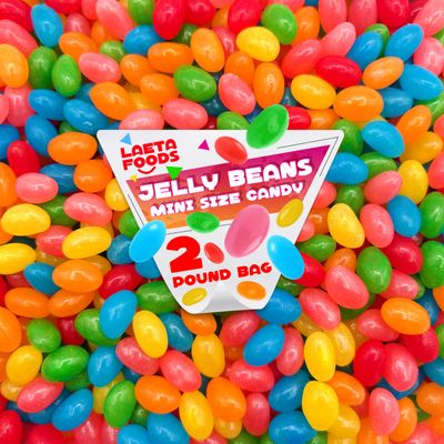 Mini Jelly Beans Easter Candy 2 Pound Bag Assorted Fruit Flavors