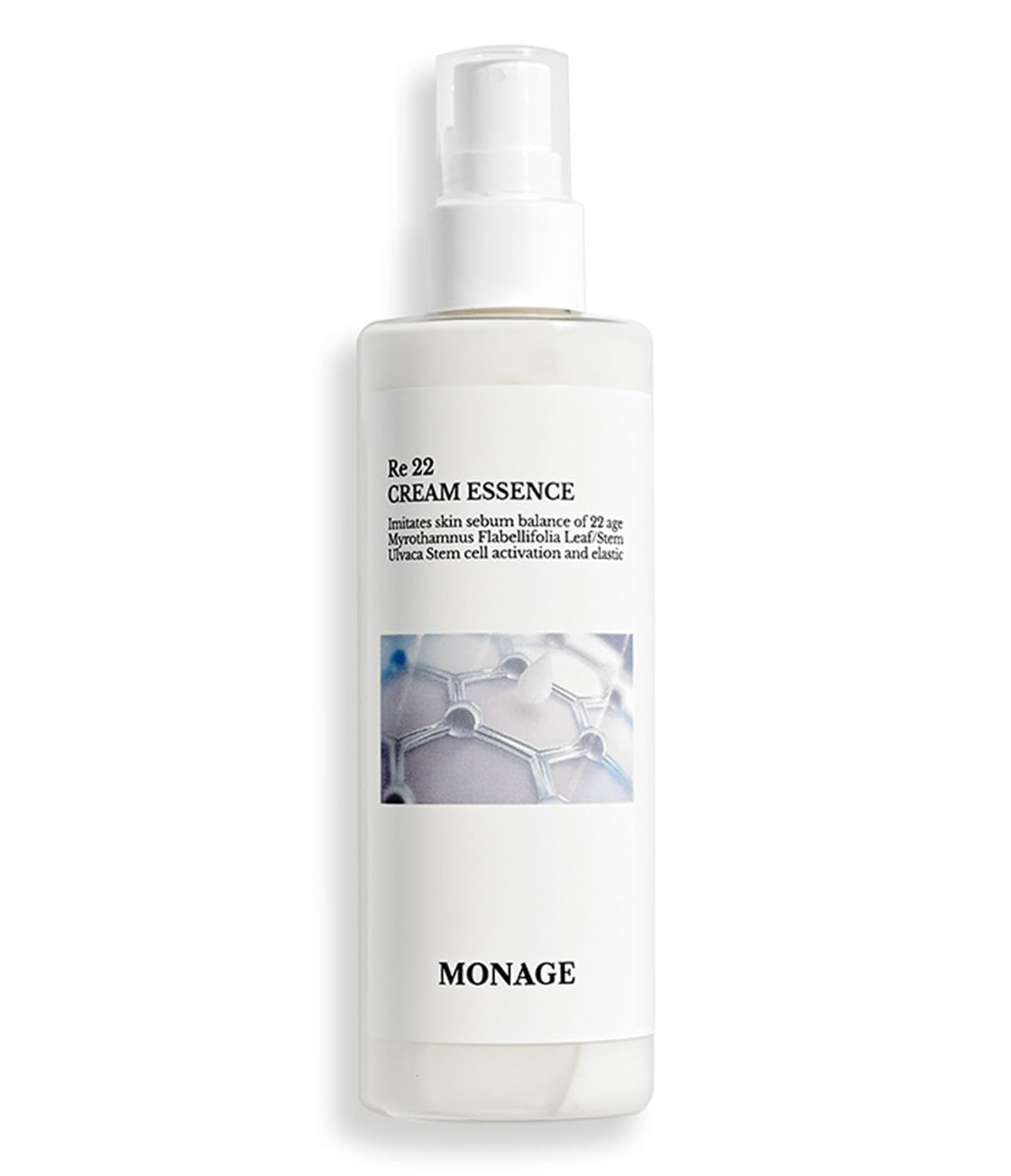 MONAGE Re 22 Cream Essence - Korean Skin Care All-in-One Hydrating Spray with Resurrection Plant &amp; Sea Lettuce Stem Cells for Youthful, Balanced Skin - Relaxing Gifts, 150ml / 5.07 fl. oz