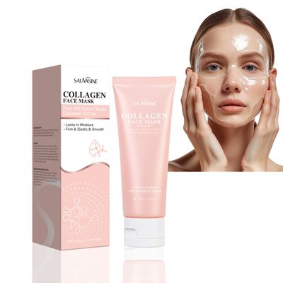 Ueseinl Collagen Wrapping Peel-Off Mask Overnight, Collagen Night Wrapping Face Mask, Hydrates &amp; Firming Face Mask for Moisturizing &amp; Tightening, Glowing Skin