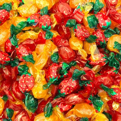 Hard Candy Assortment 1 Pound Bag - Approx. 85 Count Strawberry Bon Bons, Butterscotch, Cinnamon