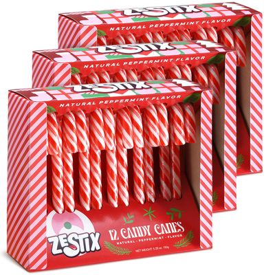 Christmas Candy Canes - Classic Red &amp; White Peppermint Flavor, 3 Pack (36 Count) Individually Wrapped Holiday Treats for Kids &amp; Adults, Perfect for Stocking Stuffers &amp; Gift Bags