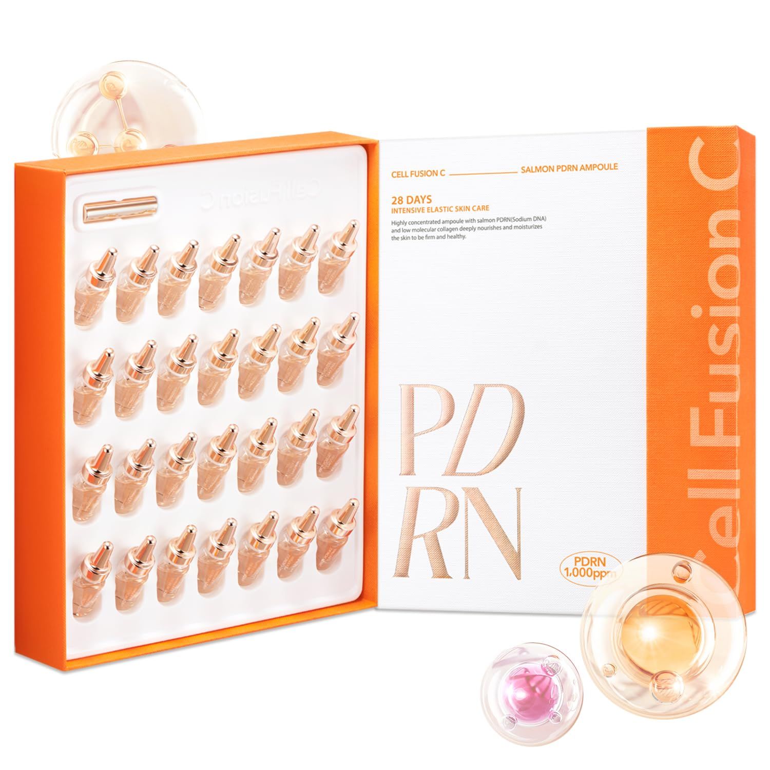 Dermanex Cell Fusion C Salmon DN Ampoule 28 days (100% Authentic) PDRN Moisture Skincare Gift Set- Korean Skincare Luxury Premium High-end Hydrating Anti Aging Serum