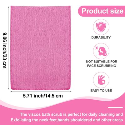 Tatuo 12 Pieces Korean Exfoliating Mitt Glove Italy Towel Body Skin Scrubber Exfoliating Scrubber for Remove Dead Skin Washcloth Korean(Large,Purple, Yellow, Pink, Blue)