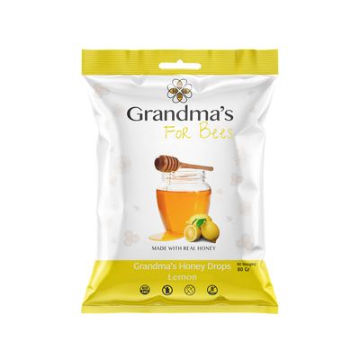 Grandma&#39;s Honeydrops Honey and Lemon 80g X Pack of 4