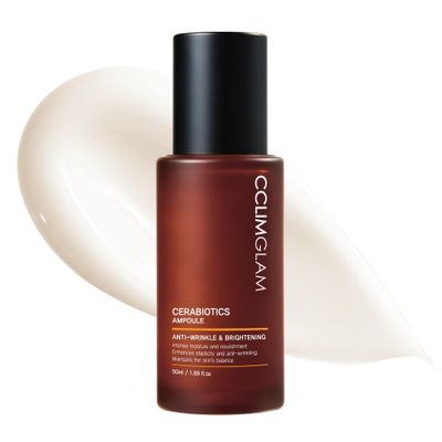 CCLIMGLAM Cerabiotics Ampoule Vegan Ampoule with Ceramide Clean Beauty Korean Skincare 1.69 Fl.Oz