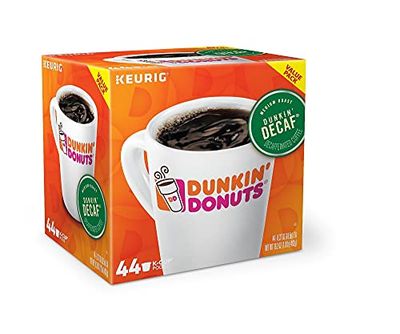 Dunkin&#39; Donuts Decaf Keurig Single-Serve K-Cup Pods, Medium Roast, Box of 44 K-Cup Pods