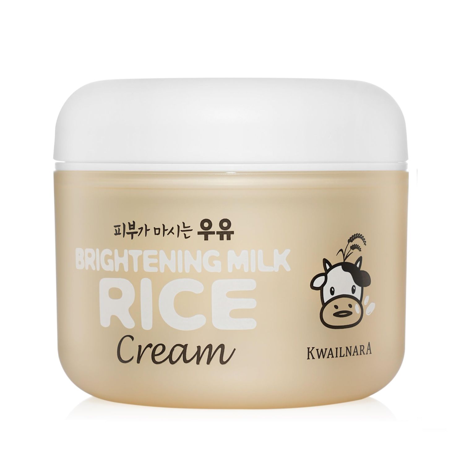 WELCOS Kwailnara Moisturizing Rice Milk Cream Long Lasting Hydrating, Soothing, Nourishing w/Milk Protein Extract, Royal Jelly, Vitamin Complex Korean Skin Care 100ml / 3.38 Fl. oz (Rice)