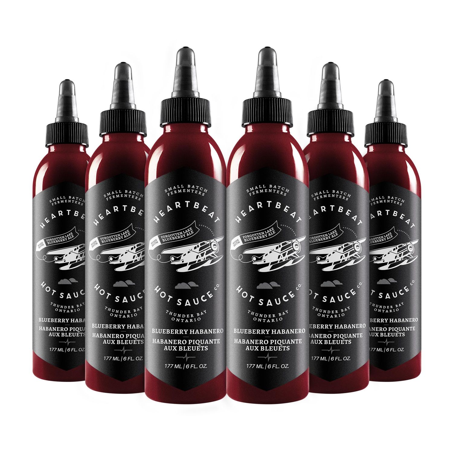 Heartbeat Hot Sauce Co. Blueberry Habanero, 6 oz. 6 pack
