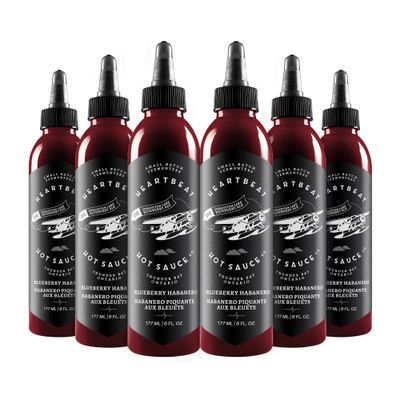 Heartbeat Hot Sauce Co. Blueberry Habanero, 6 oz. 6 pack