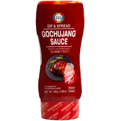 Surasang Gochujang Sauce - Authentic Korean Sweet &amp; Savory Spicy Red Chili Sauce - No MSG, No Artificial Flavors - 12.69 Oz