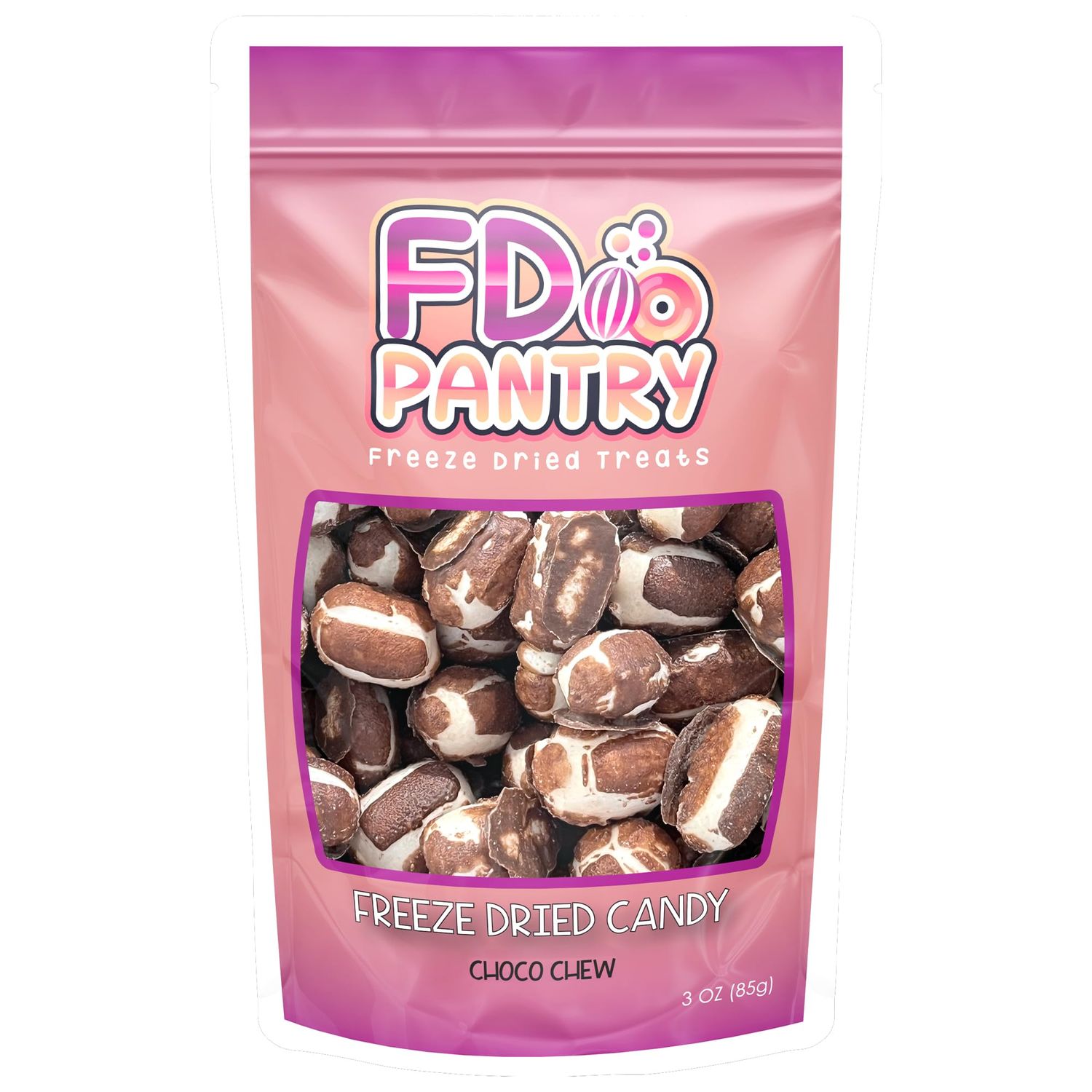 Freeze Dried Candy - Crispy Twist on Classic Chews in Resealable Bag Perfect for Gifting, Outdoor Adventures &amp; Emergency Food Storage (Choco Chews 3 oz)