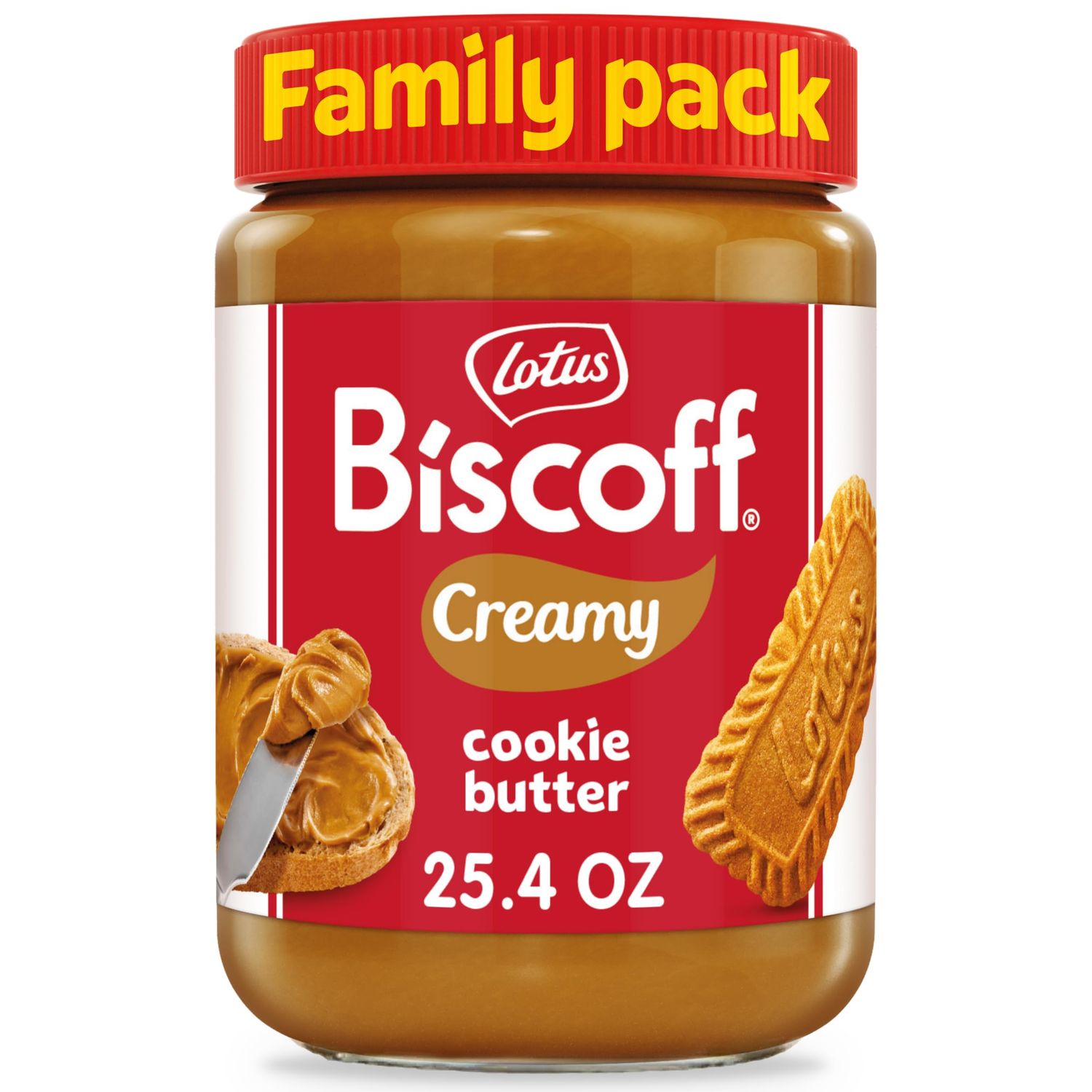 Lotus Biscoff Cookie Butter Spread, Creamy, non GMO Vegan, 25.4oz