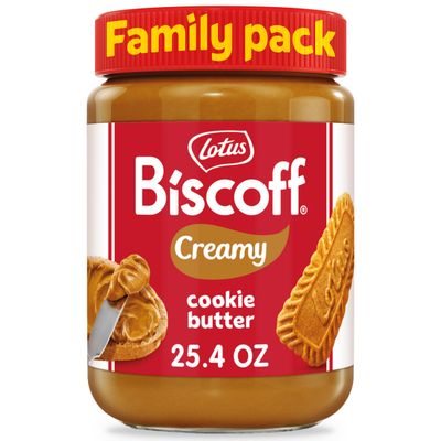 Lotus Biscoff Cookie Butter Spread, Creamy, non GMO Vegan, 25.4oz