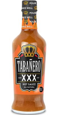 XXX Hot Sauce by Tabaero, Gourmet, Very Hot Chili Sauce, Hot Sauce Gifts, All Natural, Gluten Free, Vegan, Kosher, Made in the USA, 5 oz. Bottle
