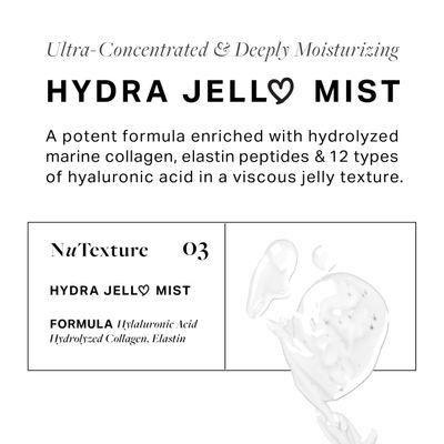 Jelloskin Hydra Jell Face Mist by AVA x NuTexture Hydrating Face Spray with Collagen, Hyaluronic Acid, Vitamin C &amp; E