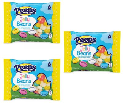 Peeps Jelly Beans - Pack of 3 - Delicious Classic Flavor with a Twist - Smiling Sweets - Fun Treats - Great for Sharing with Friends and Family Anytime