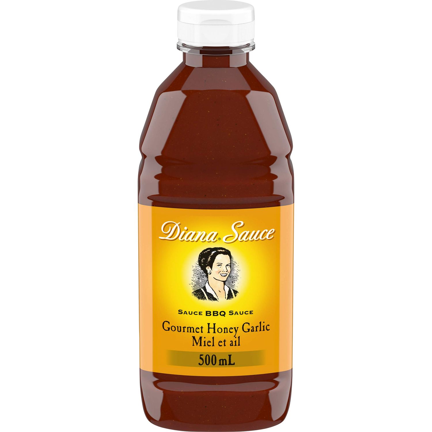 DIANA Sauce, Honey Garlic, 1ct, 500ml /16.9 oz Imported from Canada