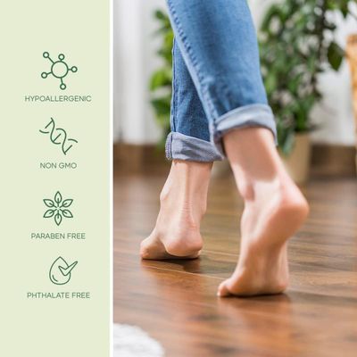 Skin 2.0 Foot Mask - Hydrates, Softens &amp; Repairs Dry Feet- Dermatologist-Tested, Clean Beauty, Natural, Cruelty-Free Korean Skincare, Non-GMO, Sulfates-Free- Phthalate-Free - Set of 5